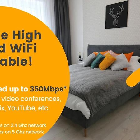 Comfy 2 Room Apartment - Free Parking - 350Mbps Wifi - Netflix 考纳斯 外观 照片